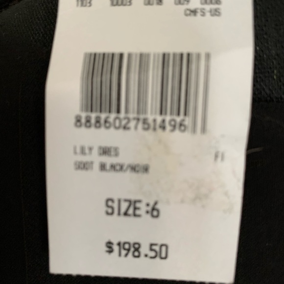 Club Monaco black dress with cutout - Picture 6 of 7